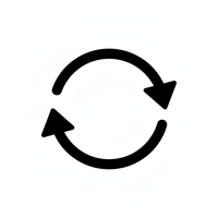 Icono de Devoluciones Negro